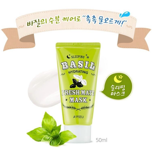 A'PIEU - Fresh Mate Basil Mask (Hydrating) 50ml 10pcs Bundle Set
