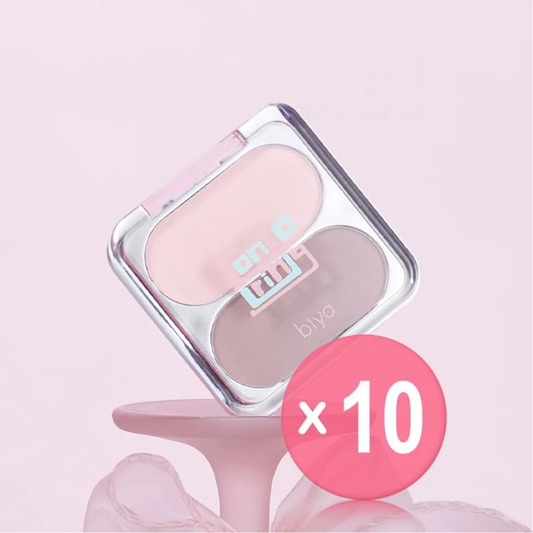 biya - Party Dual-Color Contouring Palette - 2 Types 10pcs Bundle Set